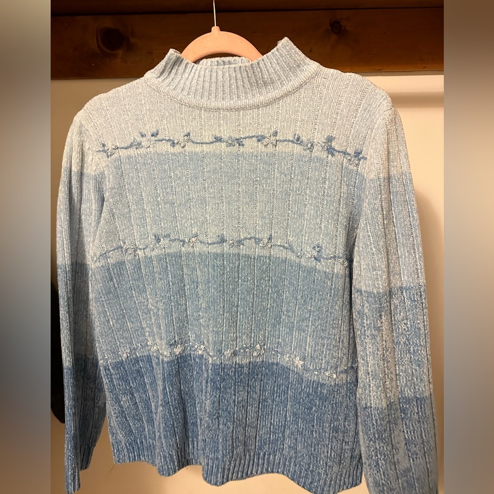 Alfred Dunner Blue Sweater